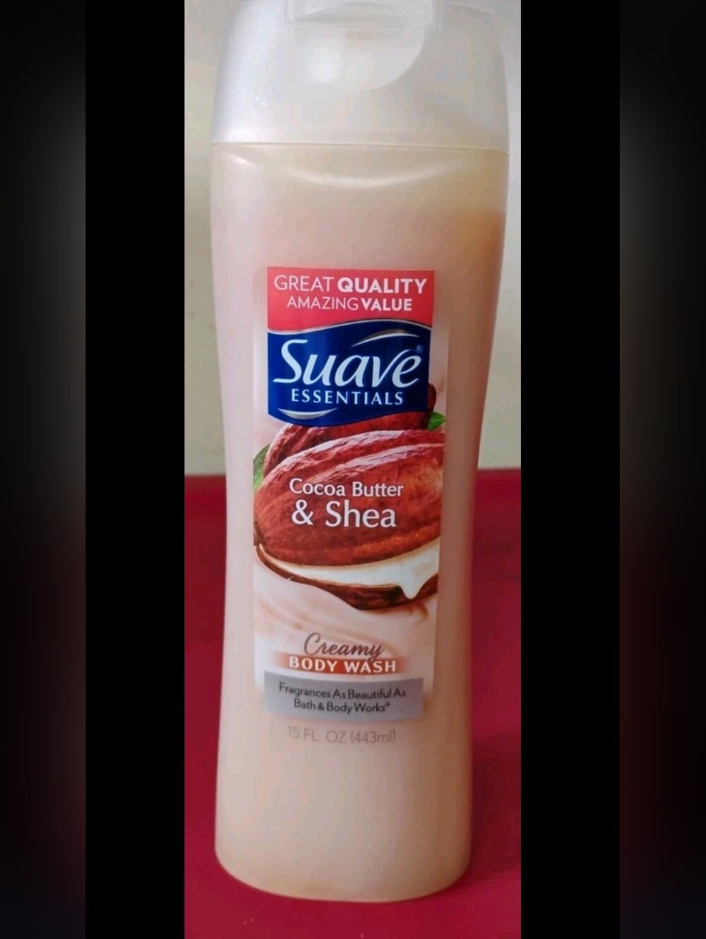 Suave Essentials Cocoa Butter and Shea Moisturizing Body Wash 15 fl. oz